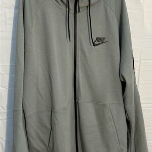 Nike Light Gray Zip-Up Jacket